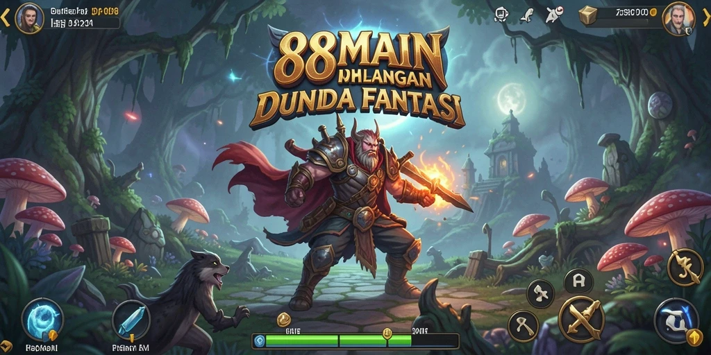 Screenshot gameplay 88MAIN dengan aksi petualangan yang mendebarkan.