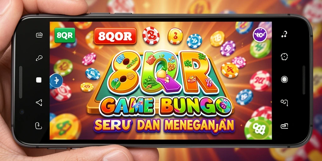 Tampilan gameplay seru di 8QR dengan suasana Bingo yang menyenangkan.