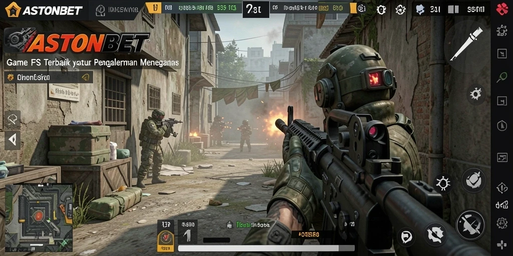 Screenshot tampilan gameplay menegangkan dari ASTONBET.