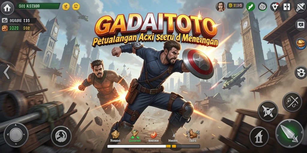 Screenshot GADAITOTO menampilkan aksi seru dengan efek visual menakjubkan.