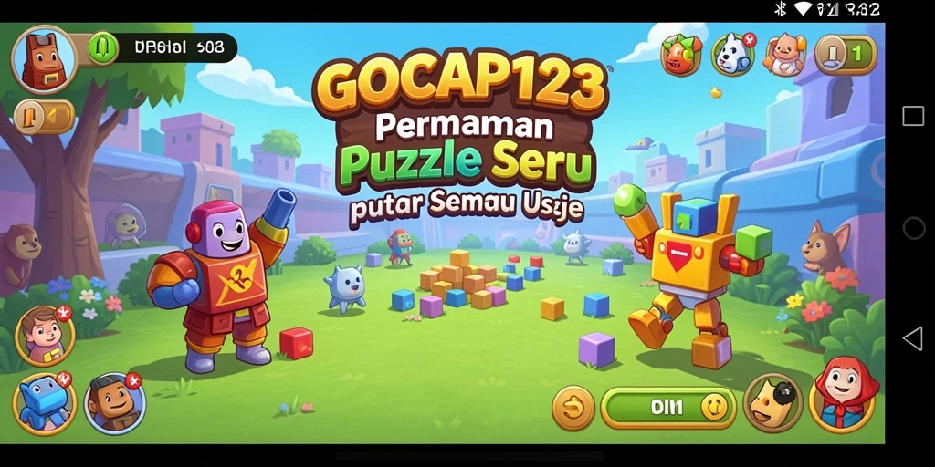 Screenshot GOCAP123 menampilkan gameplay puzzle yang menarik dan interaktif.