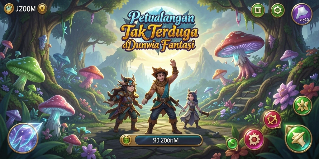 Tampilan gameplay J200M menunjukkan petualangan menarik dan grafis memukau.