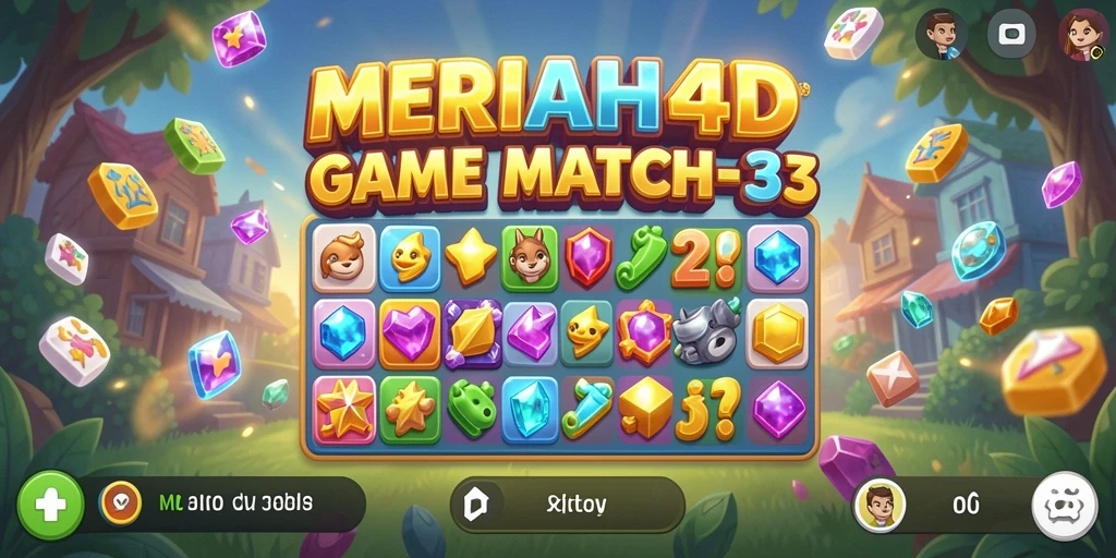 Screenshot gameplay MERIAH4D yang menampilkan kombinasi warna cerah.