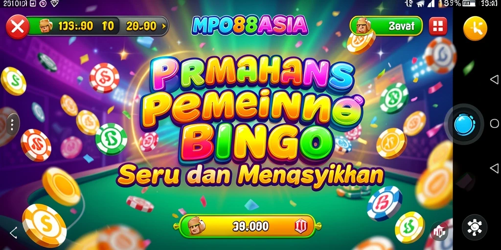 Tampilan gameplay Bingo yang seru dan mendebarkan.