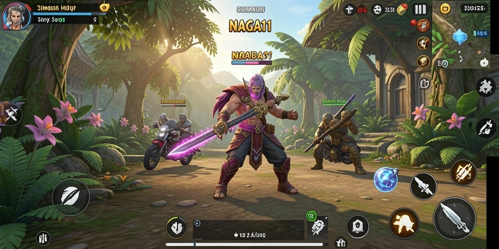 Screenshot <strong>NAGA11</strong> menggambarkan pemain dalam lingkup kehidupan digital yang menarik.