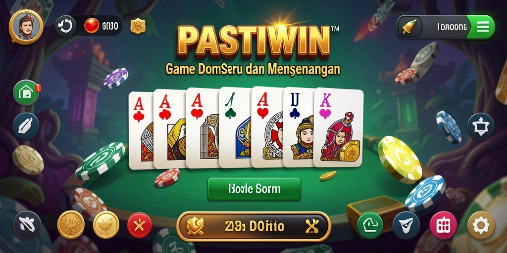 Tampilan gameplay Domino yang menarik di PASTIWIN.