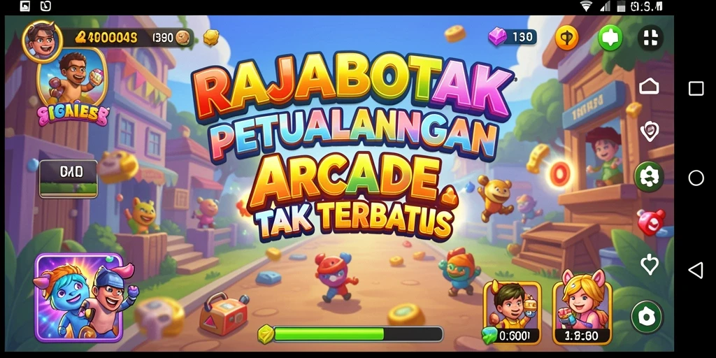 Tampilan gameplay RAJABOTAK yang penuh aksi dan petualangan.