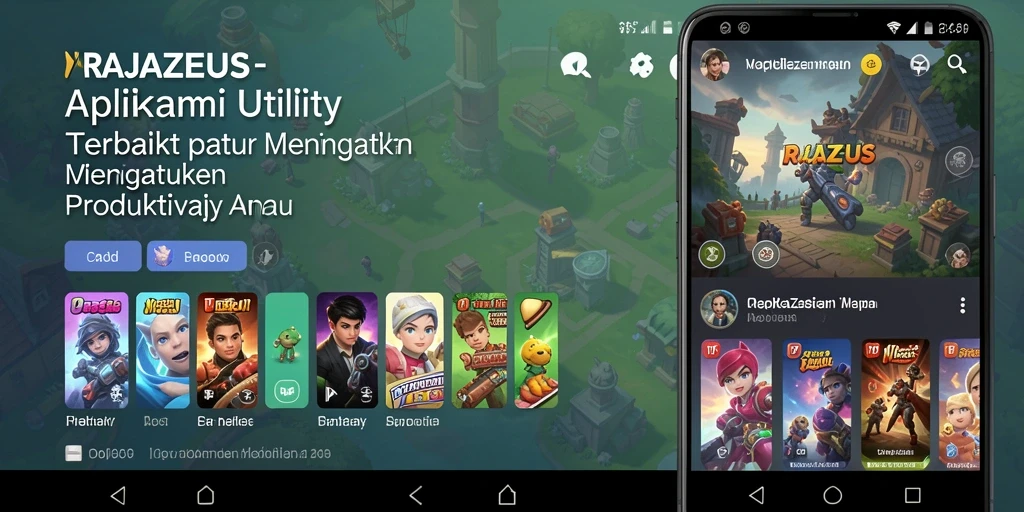 Screenshot utama RAJAZEUS menampilkan antarmuka aplikasi Utility yang interaktif.