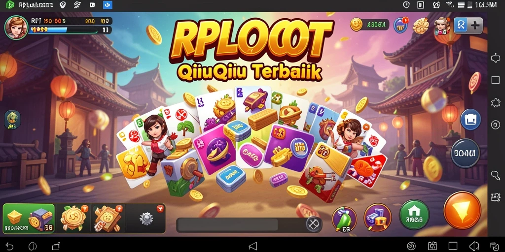 Screenshot gameplay RPLOOT menunjukkan keseruan bermain QiuQiu.