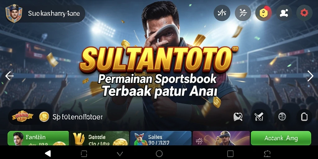 Tampilan gameplay SULTANTOTO saat bertaruh pada pertandingan olahraga.